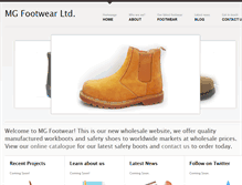 Tablet Screenshot of mg-footwear.com
